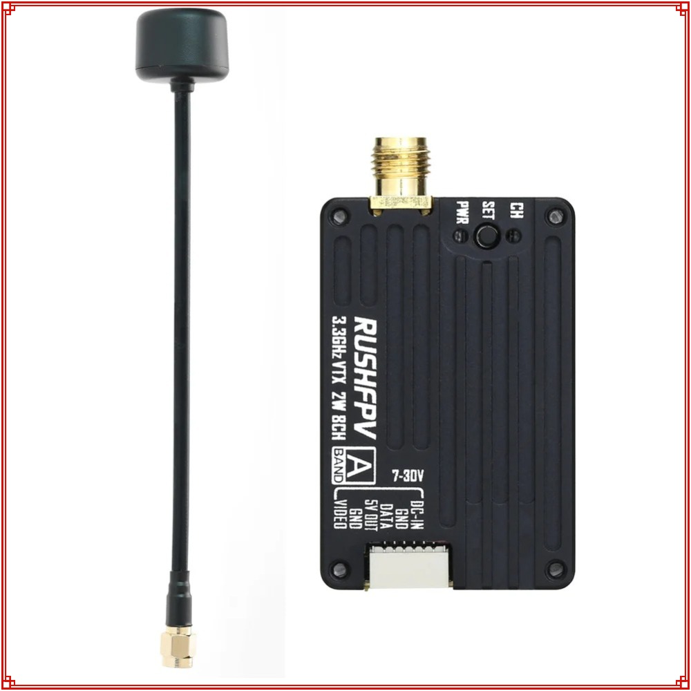 Drone Transmitter - 2026年新型 RUSHFPV 3.3G 2W VTX送信機 FPV送信機受信機