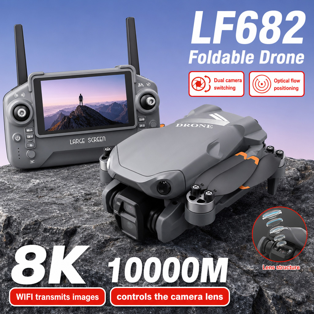 Drone Gps Module - 空撮写真 LF682 ドローン 8K HD デュアルカメラ