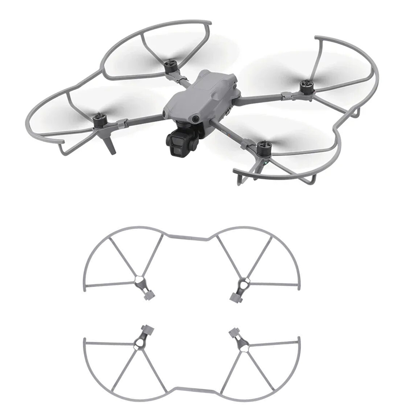 Drone Propeller Guard - プロペラガード DJI Air 3/Air 3S ドローンブレードウィング保護ケージ衝突防止カバー軽量ブレードガードアクセサリー