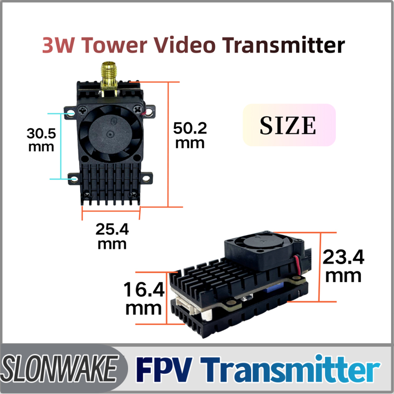 Drone Transmitter - SLONWAKE 5.8G 3000mW シミュレーション VTX FPV
