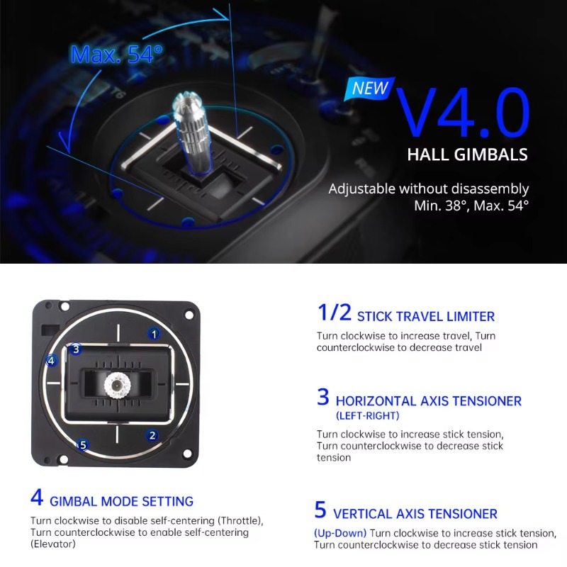 RadioMaster TX16S MKII V4.0 16 - Drone Gimbal のレビューと価格