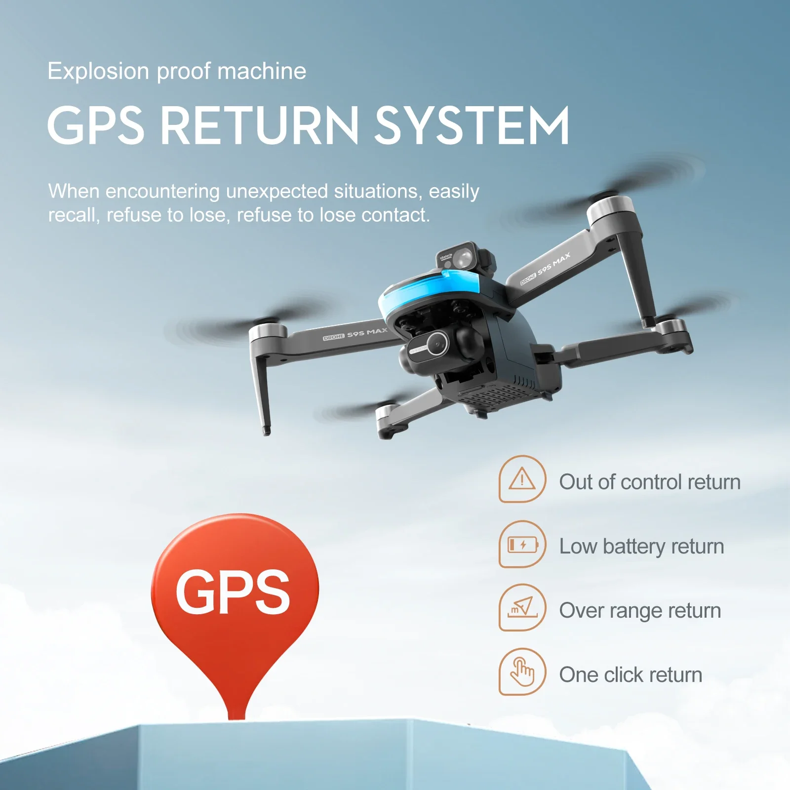 新しい S9S MAX ミニドローン 4K 2 軸 PTZ  - Drone Gps Mount のレビューと価格